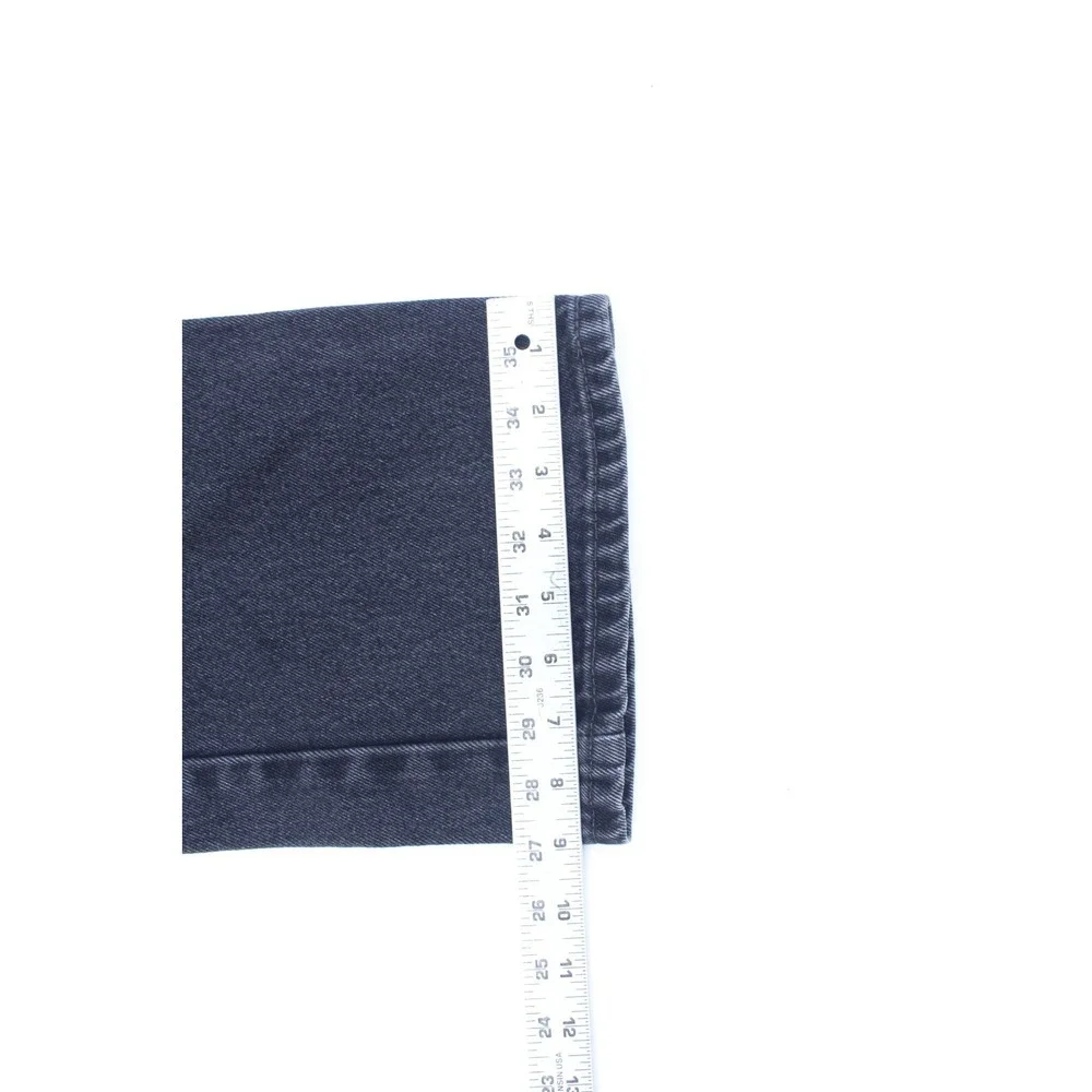 Levis 505 Black Denim Jeans Mens‎ Size 34 x 30 Classic Straight Fit Cotton